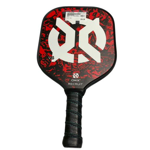 Vist Large View of Product Image Which is Used Onix V4 Pickleball Racquet Red