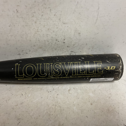 Vist Large View of Product Image Which is Used Louisville Slugger Meta SLMTX10S-21 USSSA 2 3/4 Baseball Bat Black And Gold 29"