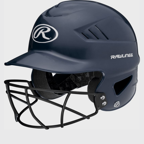Vist Large View of Product Image Which is New Coolflo Batting Helmet with Mask 11855-RAWRCFHFG-N
