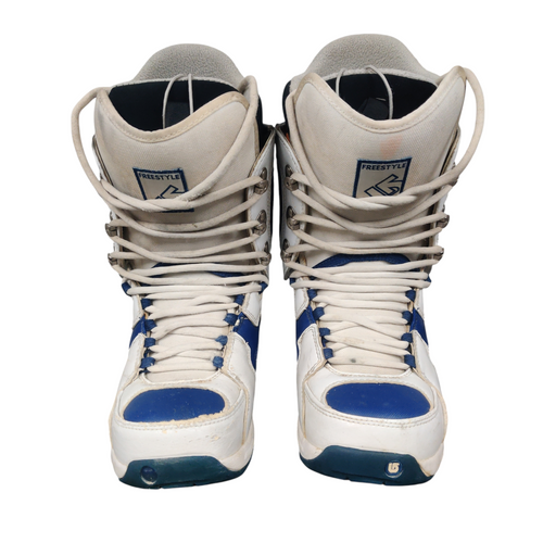 Vist Large View of Product Image Which is Used Burton FREESTYLE Womens Snowboard Boots White Senior 7