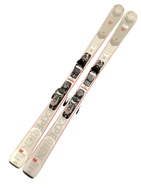 Vist Large View of Product Image Which is Used Rossignol EXP 76 Mens Downhill Ski/Binding Red 160 cm