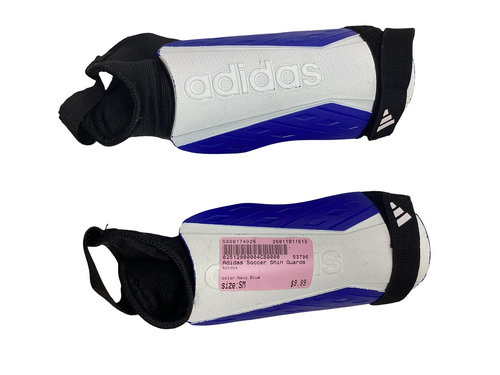 Vist Large View of Product Image Which is Used Adidas Soccer Shin Guards Youth Navy Blue SM