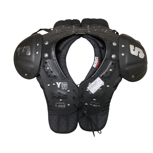 Vist Large View of Product Image Which is Used Schutt Y FLEX 4.0 FB Shoulder Pads Black SM