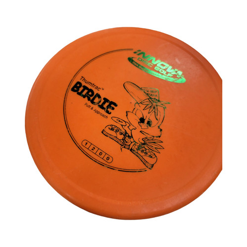 Vist Large View of Product Image Which is Used Innova BIRDIE Disc Golf Putter Orange