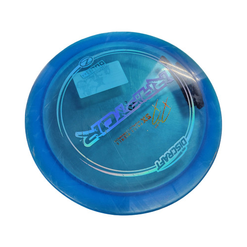Vist Large View of Product Image Which is Used Discraft RAPTOR Disc Golf Driver Royal Blue