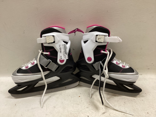 Vist Large View of Product Image Which is Used Lake Placid ADJ SKATES SZ 1-4 Girls Softboot Skate White Adjustable