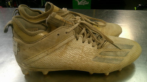 Vist Large View of Product Image Which is Used Adidas Adult FB Cleats White Senior 12