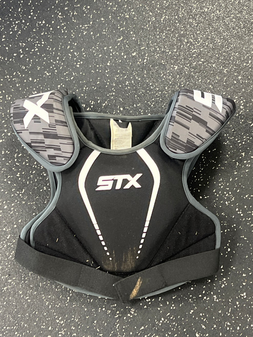 Vist Large View of Product Image Which is Used STX STALLION 75 Lacrosse Shoulder Pads Black MD