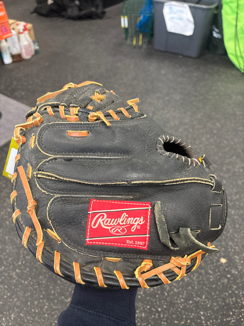 Vist Large View of Product Image Which is Used Rawlings RSCME BB/SB Catchers RH Throw Black 32"