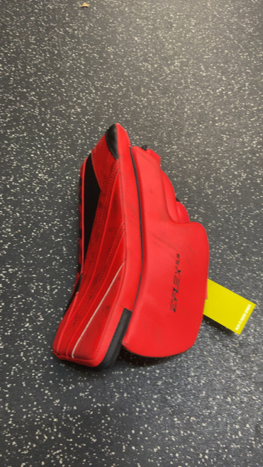 Vist Large View of Product Image Which is Used CCM EFLEX 5.9 Senior Goalie Blocker Red