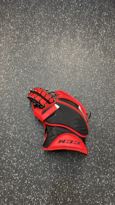 Vist Large View of Product Image Which is Used CCM GOALIE GLOVE Inter Goalie Catcher Red