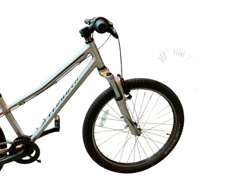 Vist Large View of Product Image Which is Used Specialized HOTROCK STEP-THROUGH Mountain Bike Girls Silver 24"