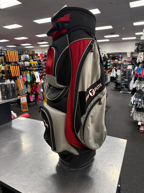 Vist Large View of Product Image Which is Used Top Flite CART BAG Mens Cart Bag Red