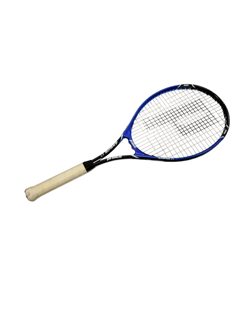 Vist Large View of Product Image Which is Used Prince PLAY+STAY 27 Adult Tennis Racquet Royal Blue 4 1/2"