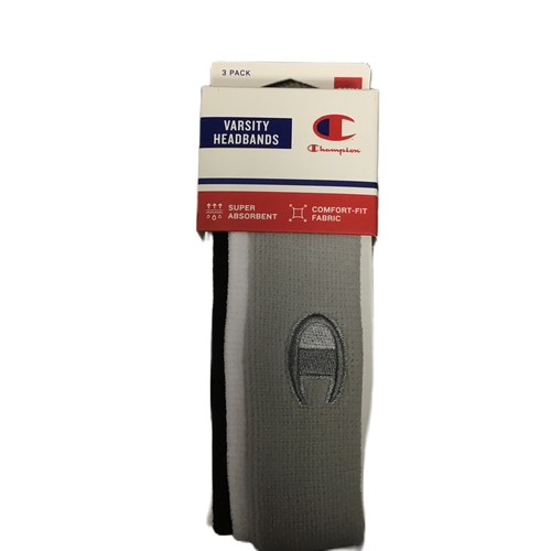 Vist Large View of Product Image Which is Champion Varsity Headbands 3pk