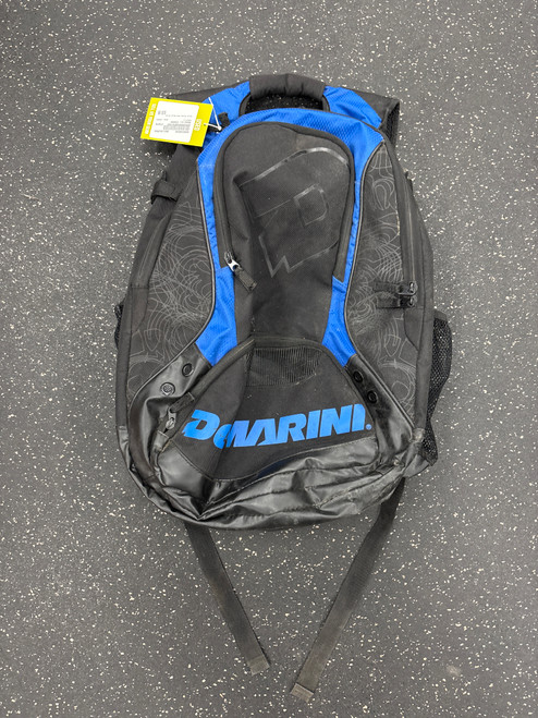 Vist Large View of Product Image Which is Used Demarini VOODOO BB/SB Player Backpack Black And Royal Blue