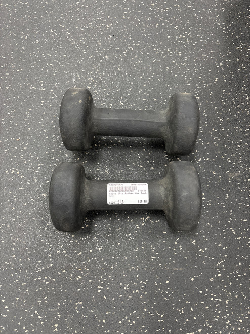 Vist Large View of Product Image Which is Used Valeo Hex Dumbbell (Pair) 10 lb