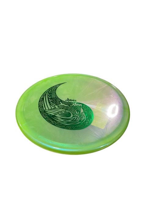 Vist Large View of Product Image Which is Used RAVEN KLEIN Disc Golf Mid Range Green