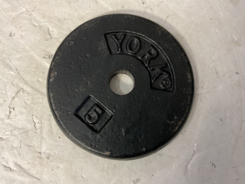 Vist Large View of Product Image Which is Used York Standard Plate Black 5 lb