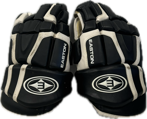 Vist Large View of Product Image Which is Used Easton STEALTH S4 Senior Gloves Black And White 12"