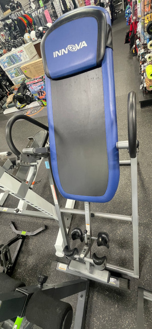Vist Large View of Product Image Which is Used INNOVA BODY FIT INVERSION TABLE Inversion Table Navy Blue