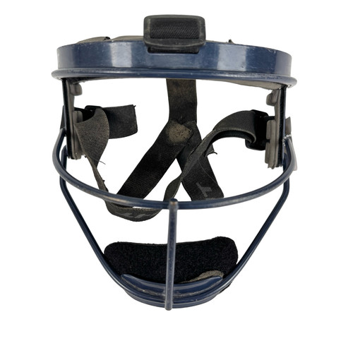 Vist Large View of Product Image Which is Used RIP-IT DEFENSE Softball Fielders Mask Navy Blue Youth