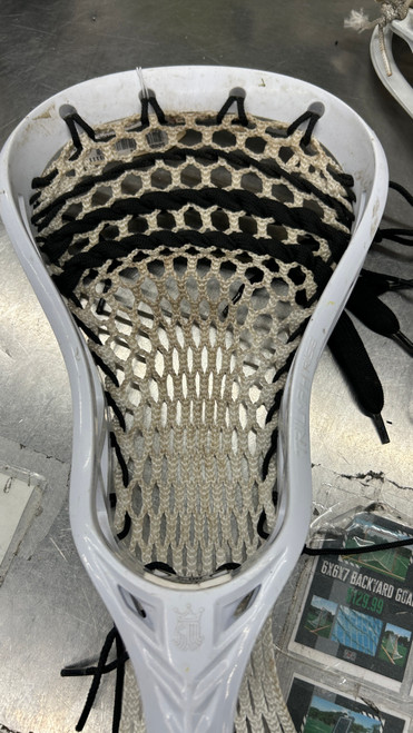 Vist Large View of Product Image Which is Used Brine TRIUMPH RISE Mens Lacrosse Head White