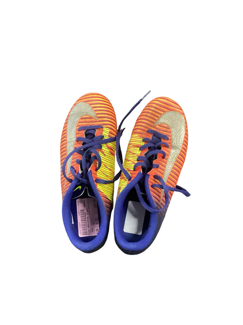 Vist Large View of Product Image Which is Used Nike MERCURIAL Soccer Cleats Orange Junior 04.5