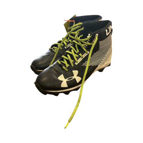 Vist Large View of Product Image Which is Under Armour, Adult, FB Cleats, Black, Senior, 10