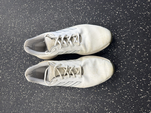 Vist Large View of Product Image Which is Used Adidas Mens Golf Shoes White Senior 11