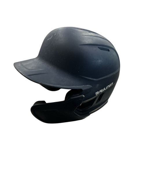 Vist Large View of Product Image Which is Used Rawlings MACHEXT-SR-REVA 6 7/8- 7 5/8 W/JAW Batting Helmet No Mask Navy Blue One Size
