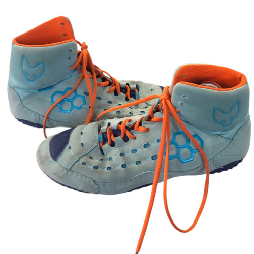 Vist Large View of Product Image Which is Used RUDIS Wrestling Shoes Carolina Blue Senior 10