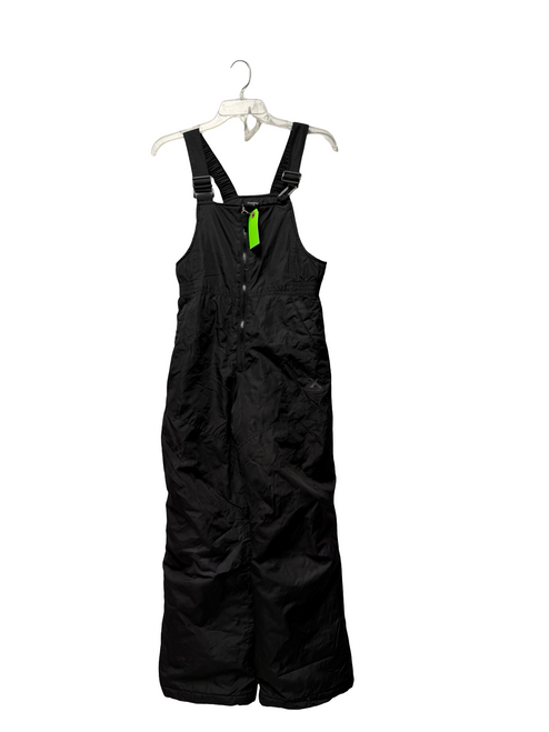Vist Large View of Product Image Which is Used Zero Exposure Youth Snow Bibs Black MD 10/12