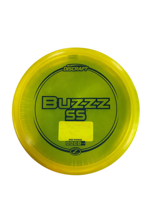 Vist Large View of Product Image Which is Used Discraft BUZZZ SS Disc Golf Mid Range Yellow