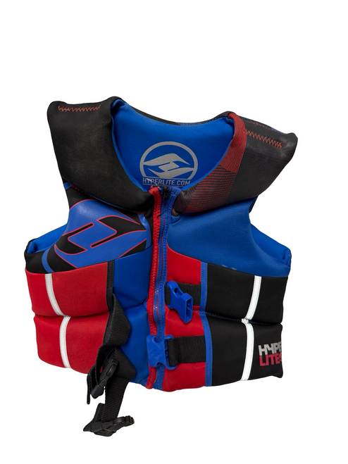 Vist Large View of Product Image Which is Used Hyperlite Youth PFD Black Youth 50-90lb Life Vest