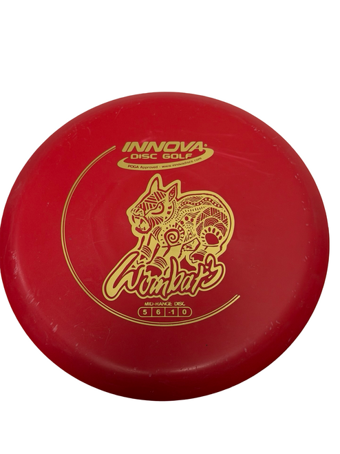 Vist Large View of Product Image Which is Used Innova WOMBAT 3 DX Disc Golf Mid Range Red 171g