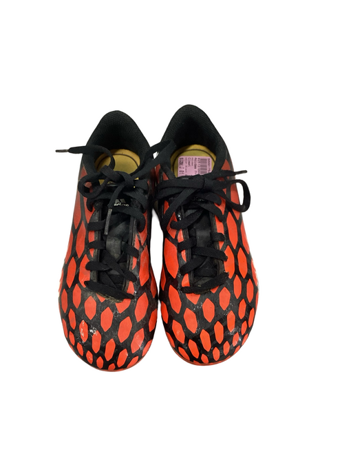 Vist Large View of Product Image Which is Used Adidas PREDITO Soccer Cleats Black And Orange Junior 01