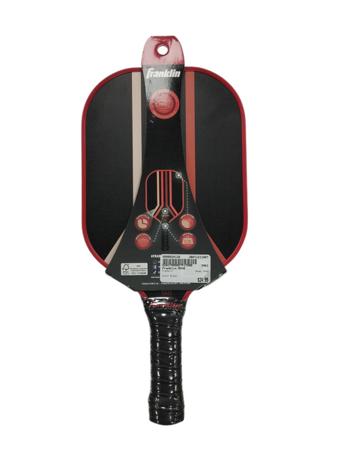 Vist Large View of Product Image Which is Used Franklin ROVE Pickleball Racquet Black