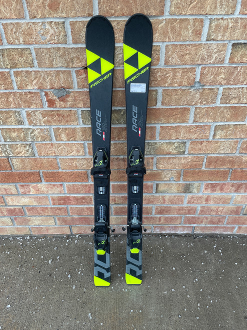 Vist Large View of Product Image Which is Used Fischer RACE Boys DH Ski/Binding Black 120 cm