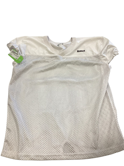 Vist Large View of Product Image Which is Used Riddell PRACTICE JERSEY FB Top Youth White XL