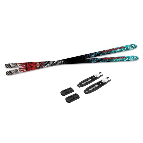 Vist Large View of Product Image Which is Like-New Whitewoods PHANTOM Mens XC Ski/Binding Black And Royal Blue 177 cm