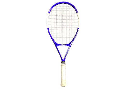 Vist Large View of Product Image Which is Used Wilson NCODE N4 Adult Tennis Racquet Royal Blue 4 3/8"