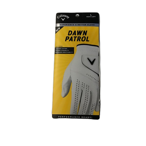 Vist Large View of Product Image Which is Used Callaway DAWN PATROL Mens Golf Glove White LG
