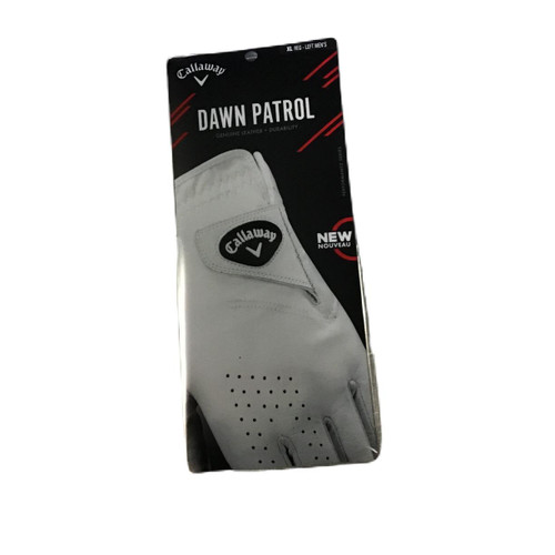 Vist Large View of Product Image Which is NEW Callaway DAWN PATROL Mens Golf Glove White XL