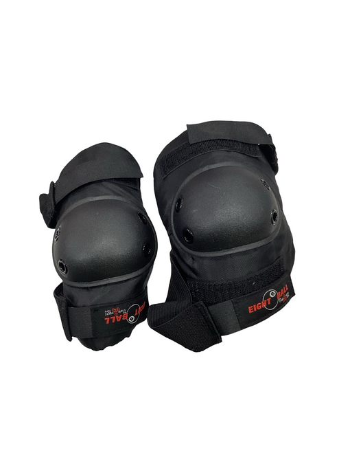 Vist Large View of Product Image Which is Used EIGHT BALL Skateboard Elbow Pads Black S/M