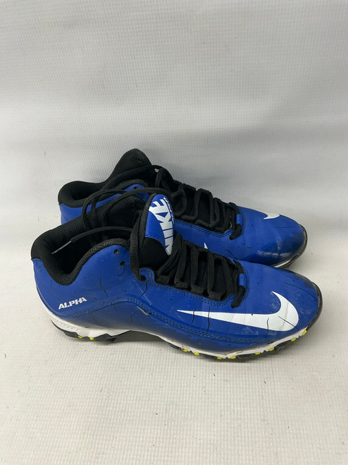 Vist Large View of Product Image Which is Used Nike ALPHA SHARK FB Adult FB Cleats Royal Blue Senior 7.5