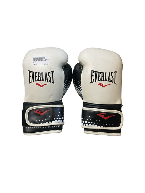 Vist Large View of Product Image Which is Used Everlast Boxing Gloves White MD