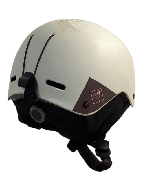 Vist Large View of Product Image Which is Used Salomon SPELL Snowsport Helmet Youth White SM