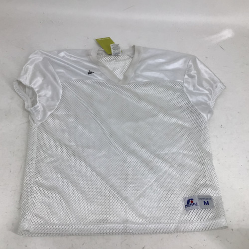 Vist Large View of Product Image Which is Used Russell ADULT MD PRATICE JERSEY FB Top Adult White MD