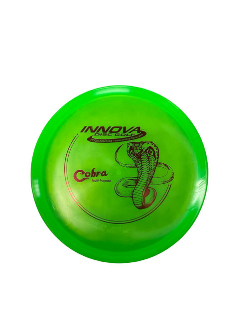 Vist Large View of Product Image Which is Used Innova PFN C COBRA Disc Golf Mid Range Green